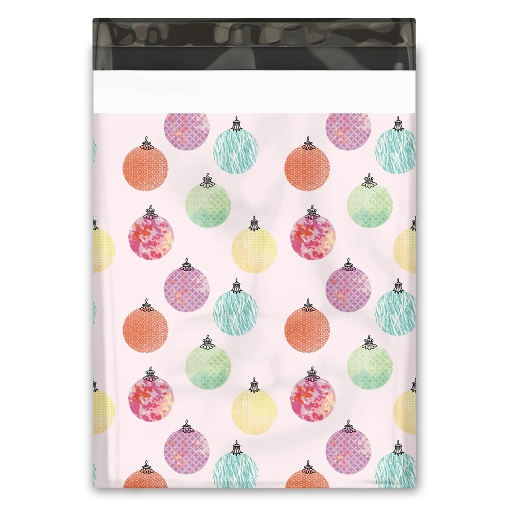 Christmas Ornaments Poly Mailers 10x13 Pack of 25